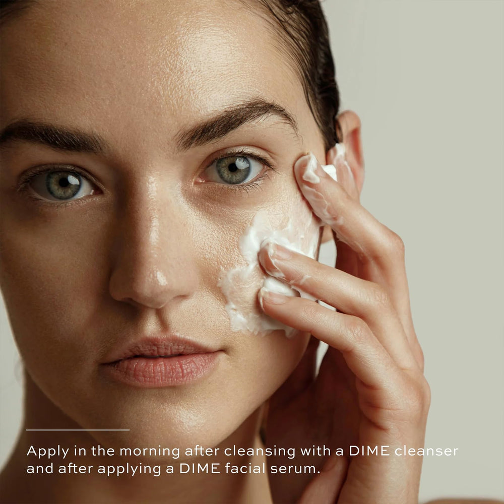 DIME Beauty Dewy Day Cream with aloe and squalane for soothing moisture.