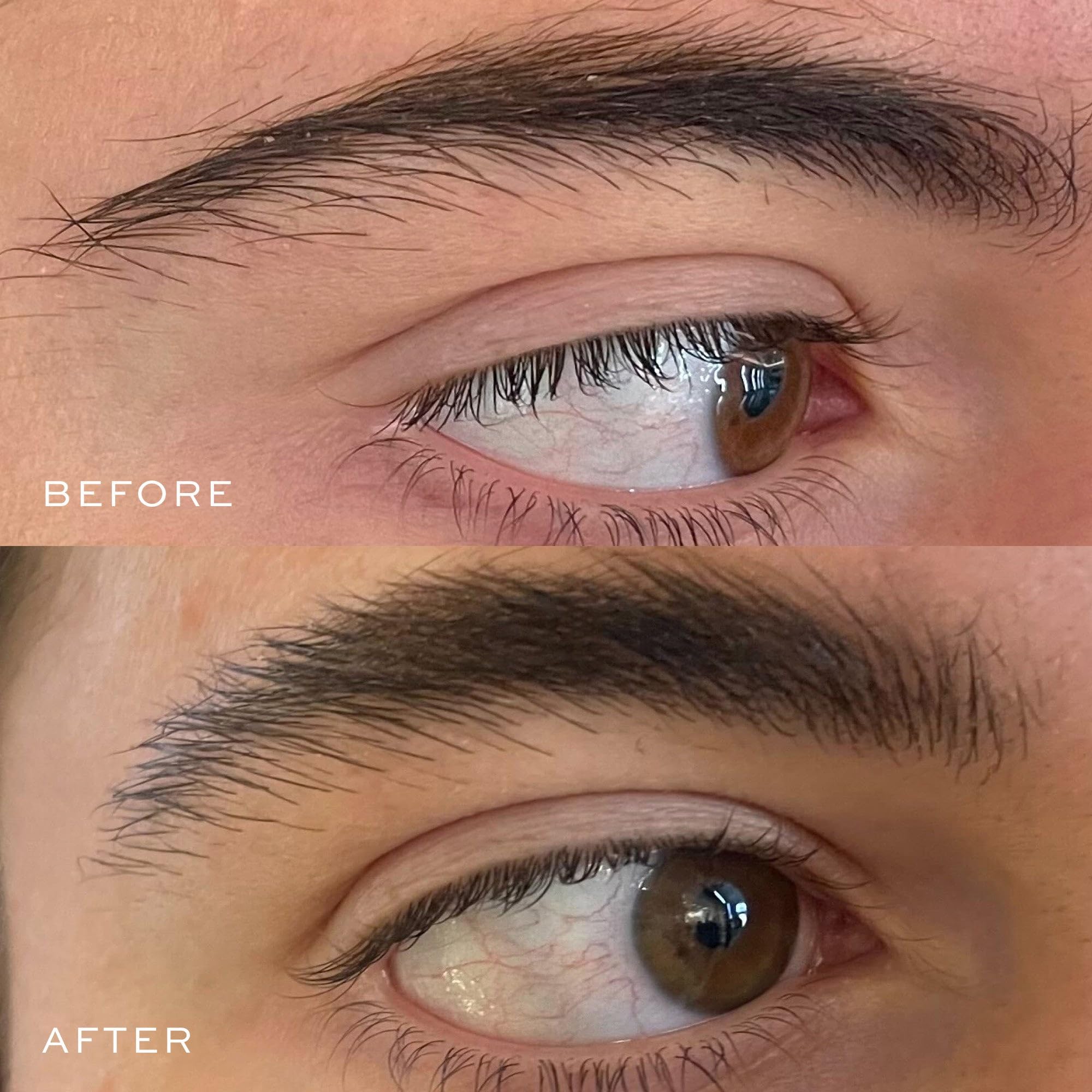 DIME Beauty Eyebrow Enhancing Gel clear application image highlights transparent texture