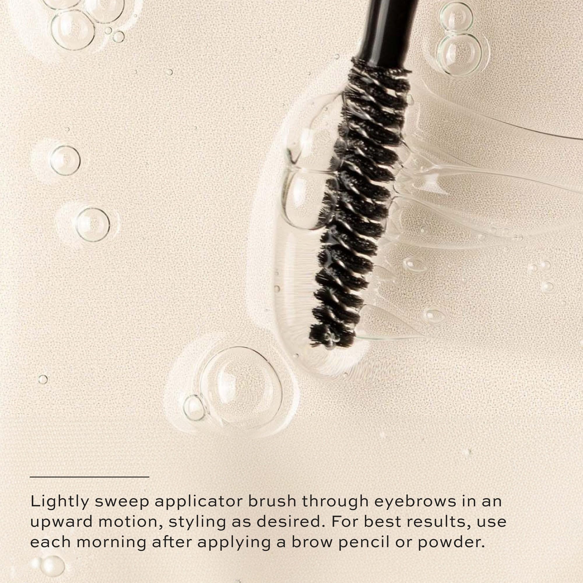 DIME Beauty Eyebrow Enhancing Gel ingredients label hints at peptides and botanicals