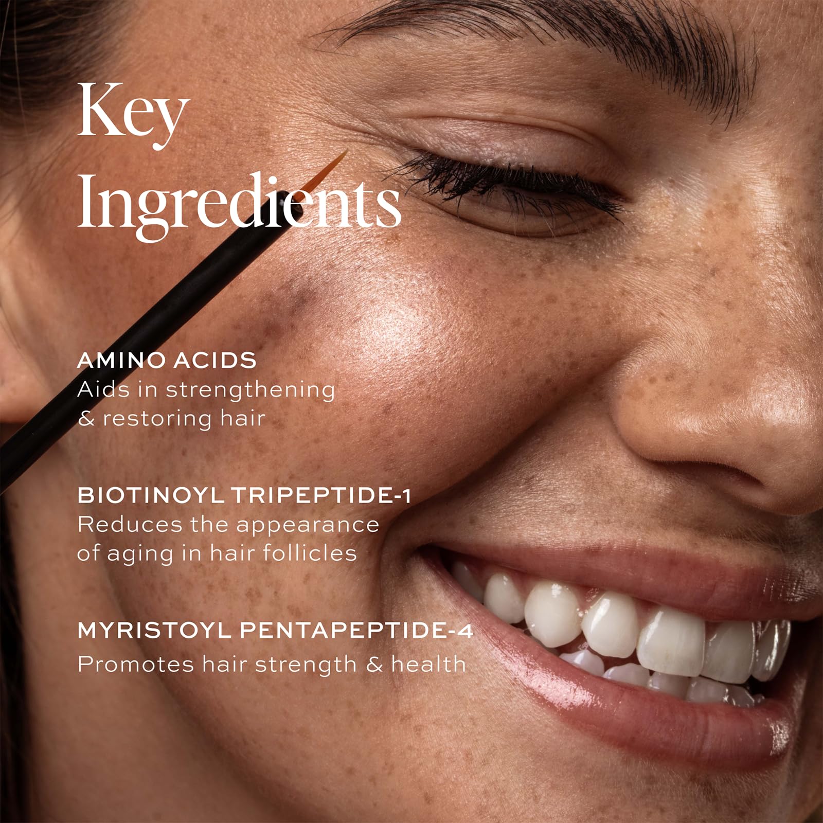DIME Beauty Eyelash Boost Serum application step—nightly routine without pressure
