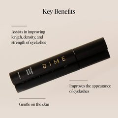 DIME Beauty Eyelash Boost Serum applicator—precise base application for daily lash care