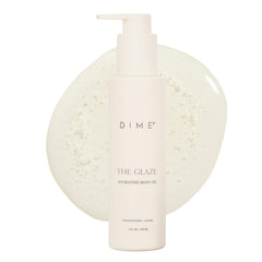 DIME Beauty Glaze Body Oil absorbs quickly for lightweight hydration.