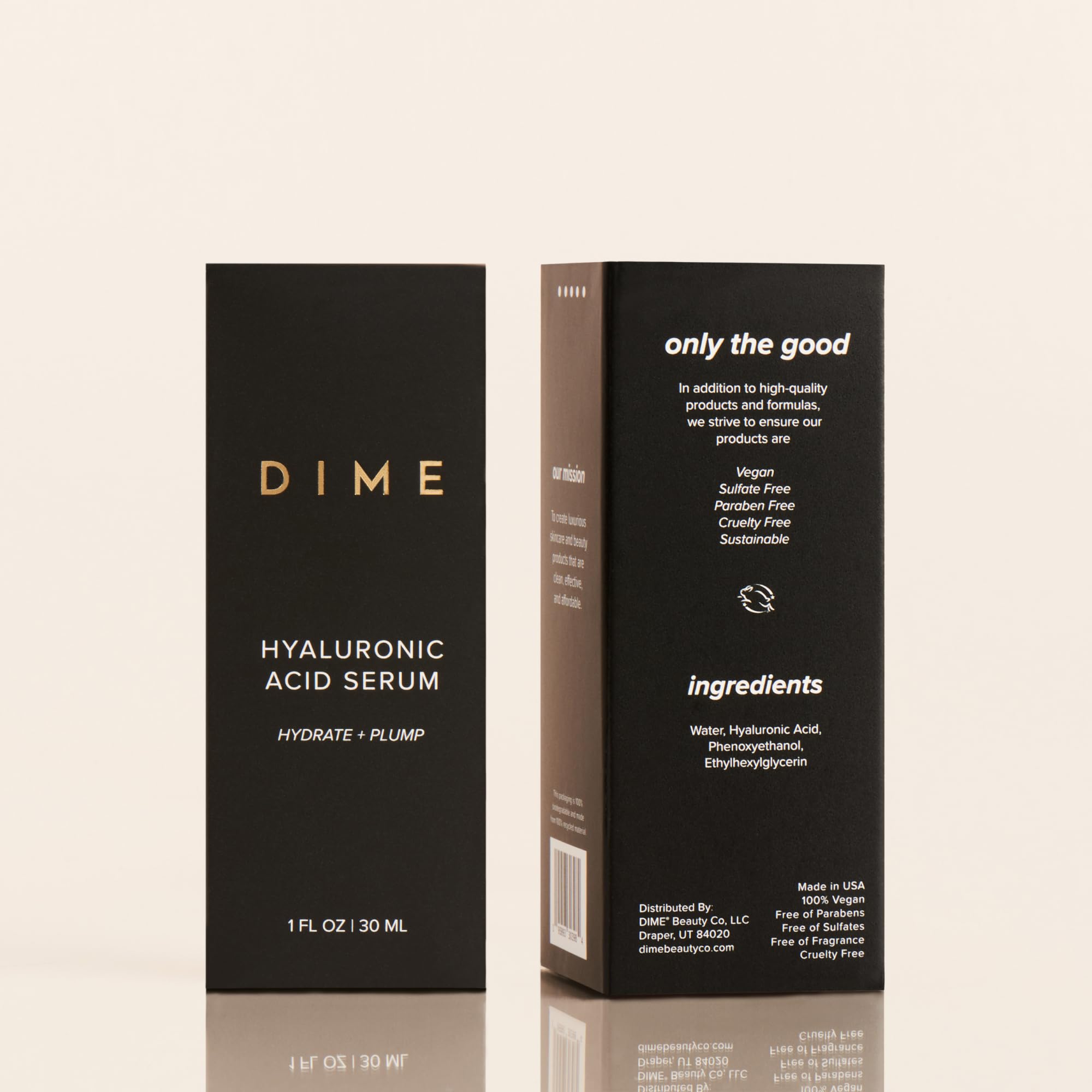 DIME Beauty Hyaluronic Serum anti-aging shot highlights plumping potential