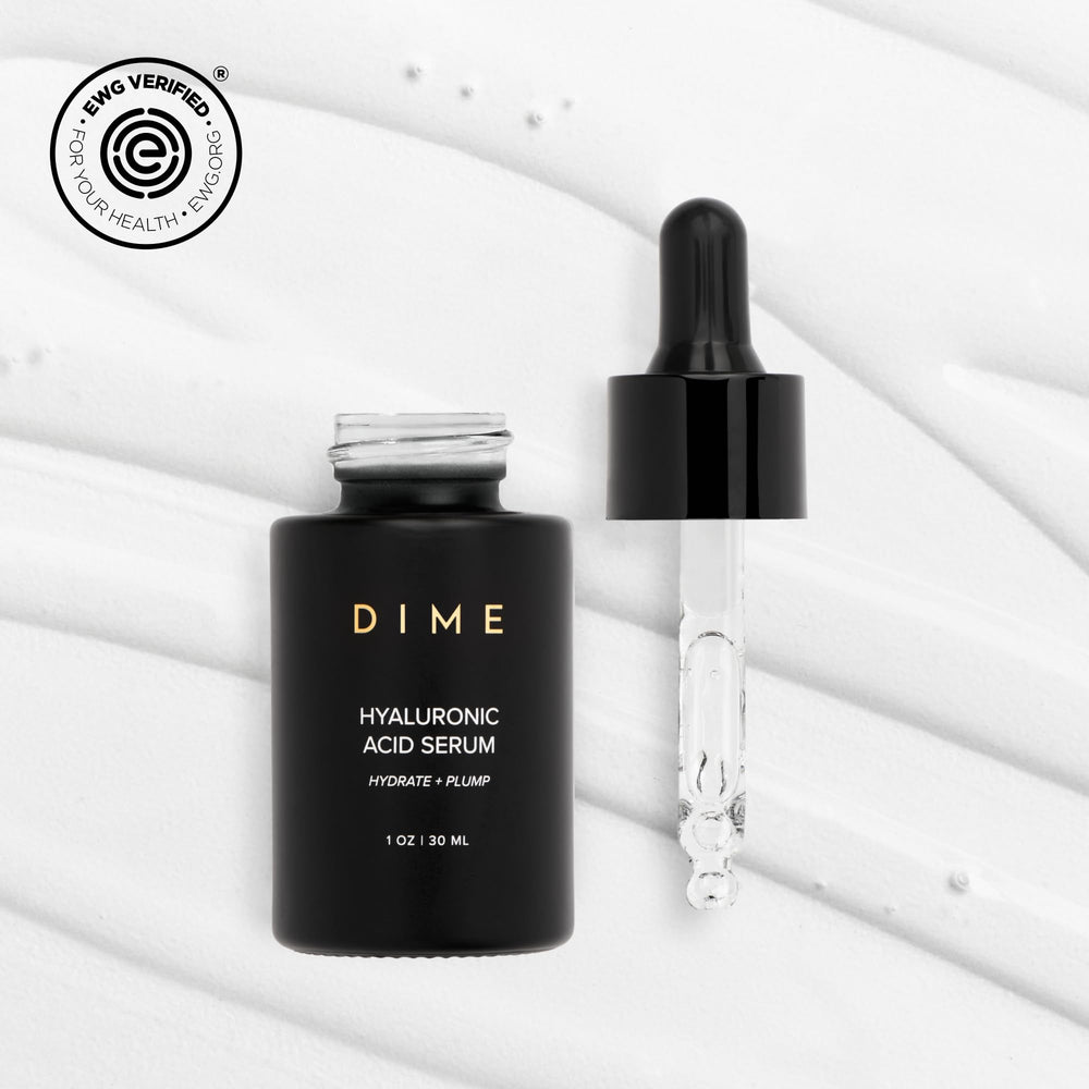 DIME Beauty Hyaluronic Serum packaging sustainable highlight eco-friendly box