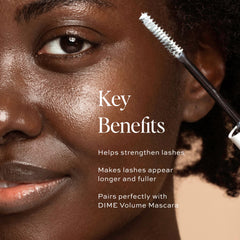 DIME Beauty Lash Primer brush applying product for smooth lash prep