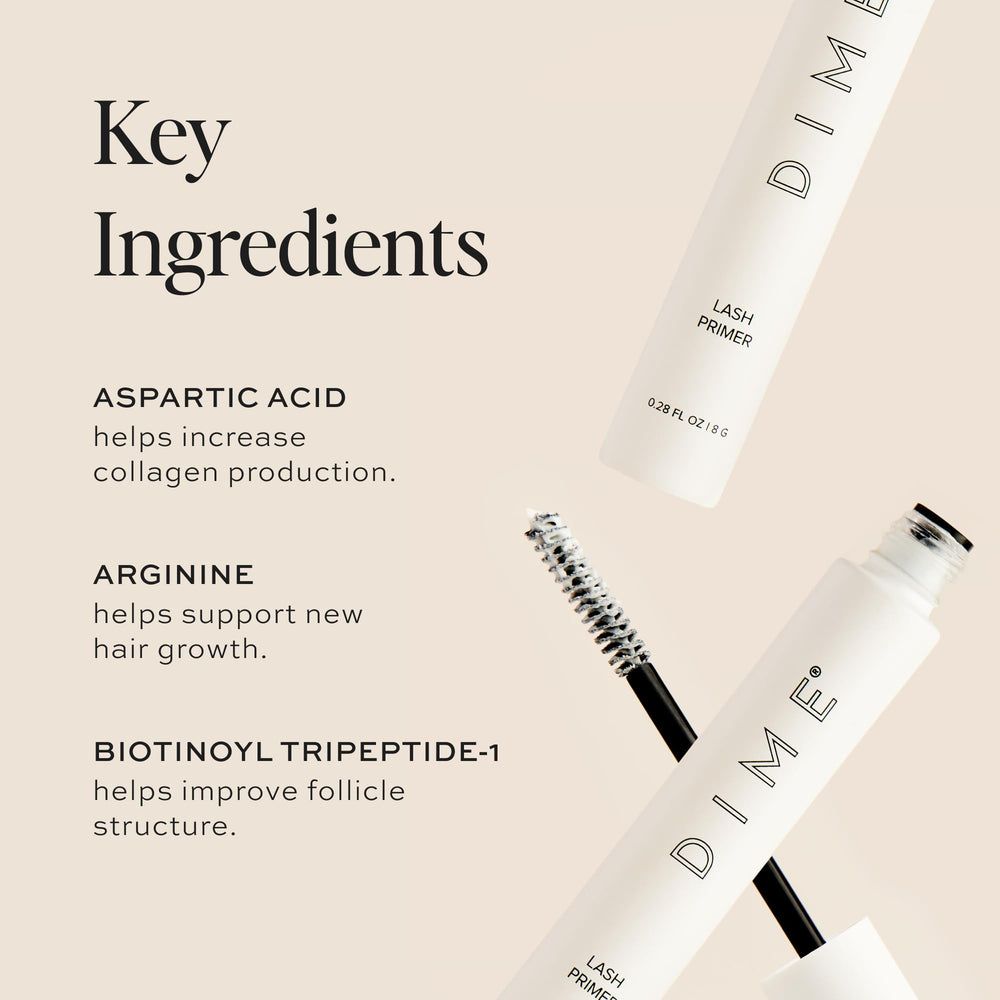 DIME Lash Primer coats lashes from root to tip for even coverage