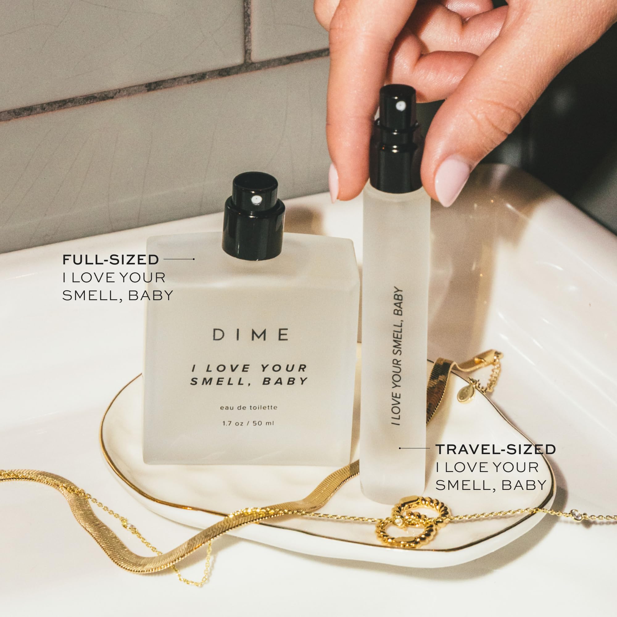 DIME Beauty I Love Your Smell, Baby notes graphic shows fruity gourmand.