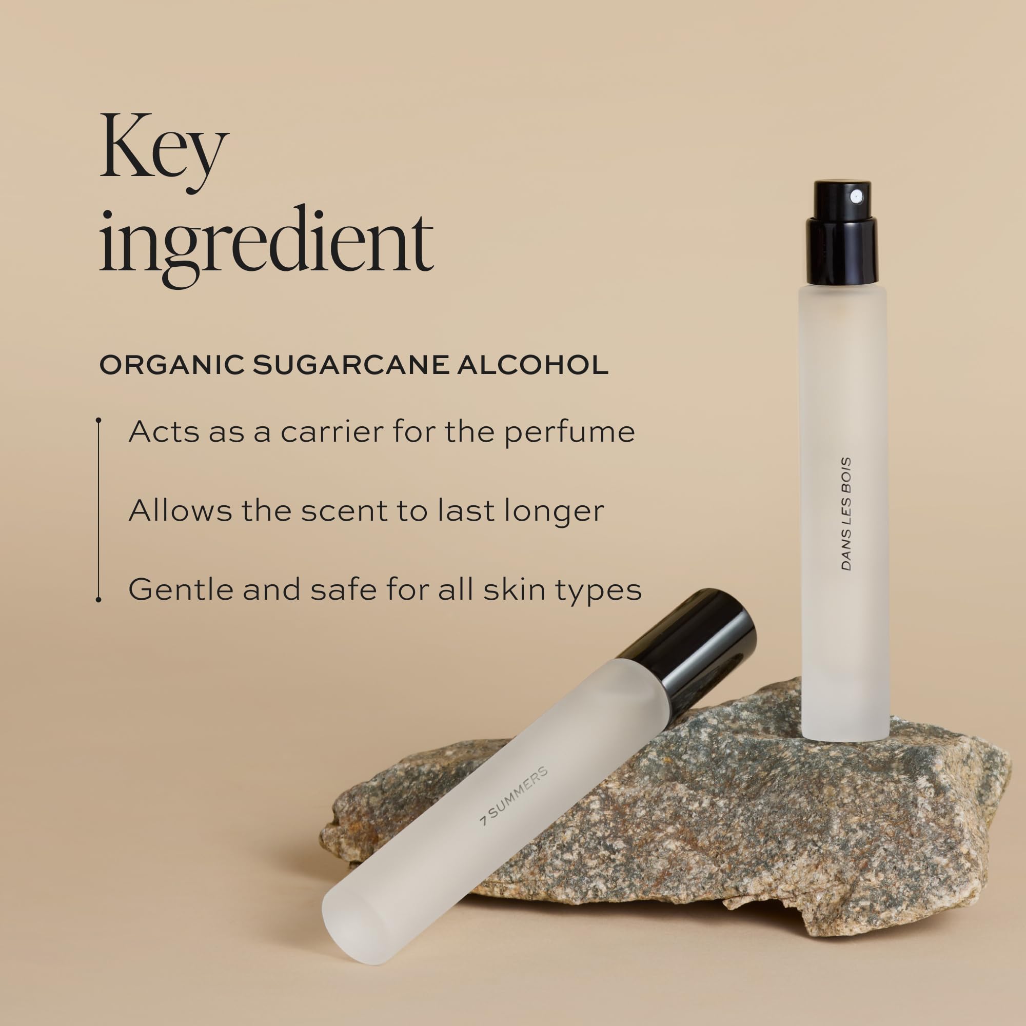 DIME Beauty Signature Fragrance Duo Dans Les Bois pour evokes cedarwood warmth and fresh blooms.