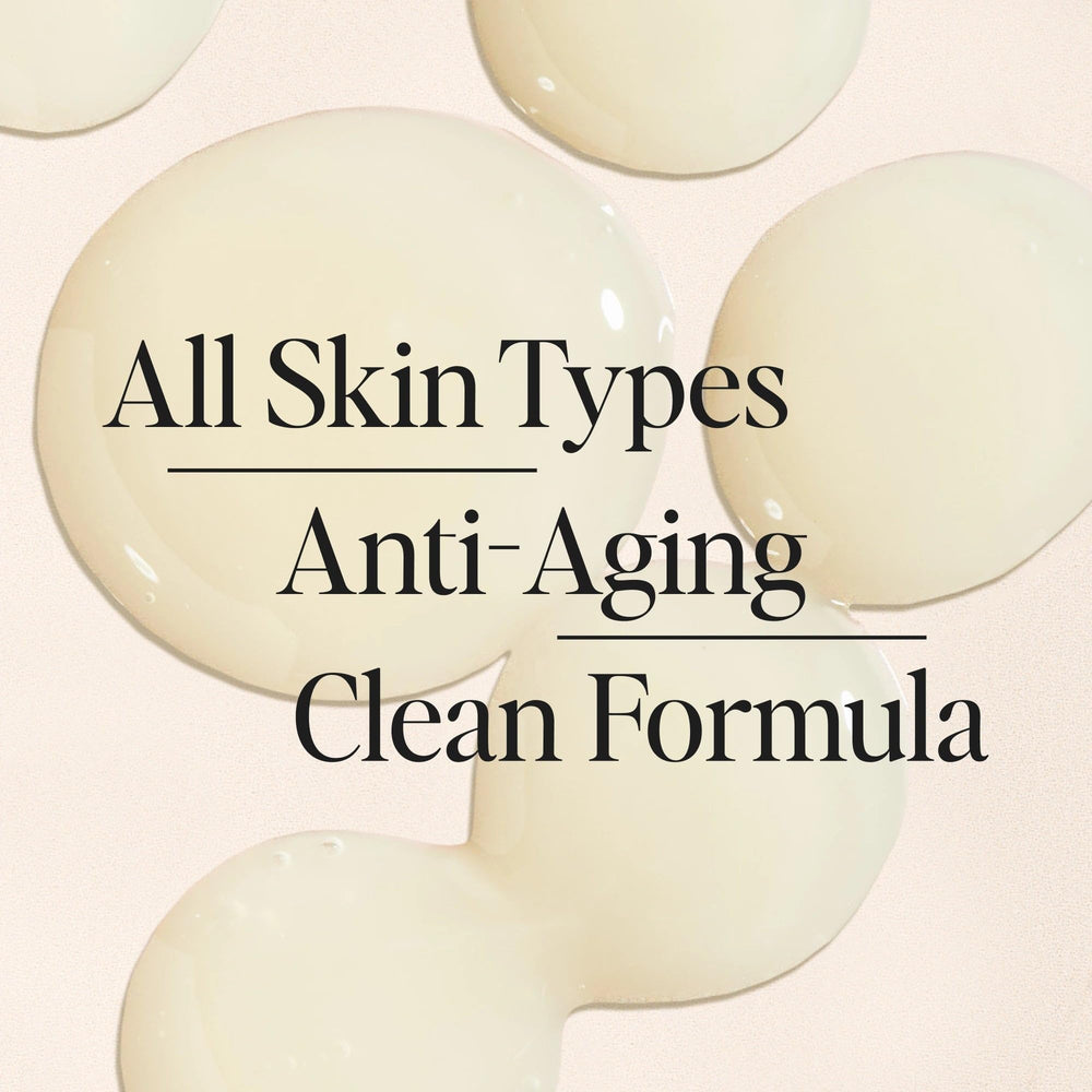 DIME Beauty Super Firm Serum dropper application shows precise pea-sized usage for targeted treatment.