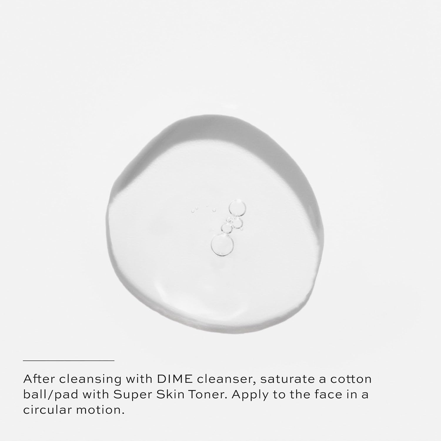 DIME Beauty Super Skin Toner packaging emphasizes sustainable, eco-friendly packaging choices.
