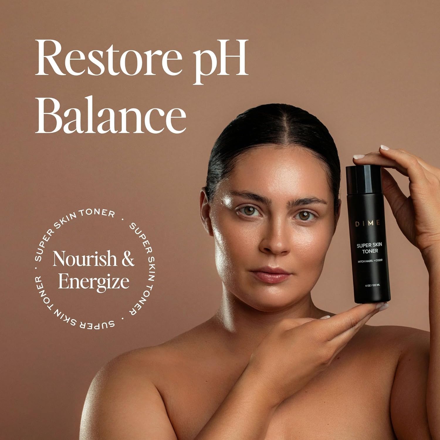 DIME Beauty Super Skin Toner no-drying formula supports diverse skin types.