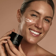 DIME Beauty TBT Cream texture-closeup highlights smooth, non-greasy finish for evening routines.