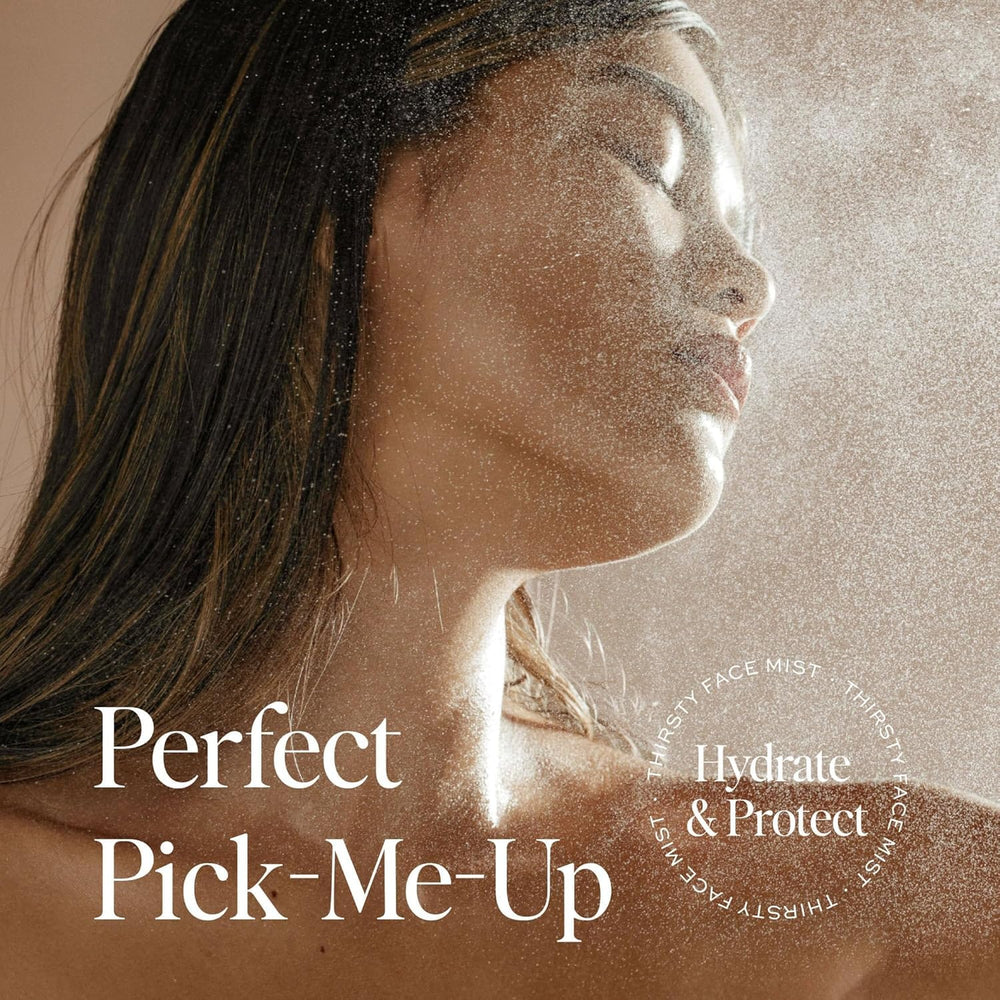 DIME Thirsty Face Mist with sea buckthorn oil for nourishing skin feel.