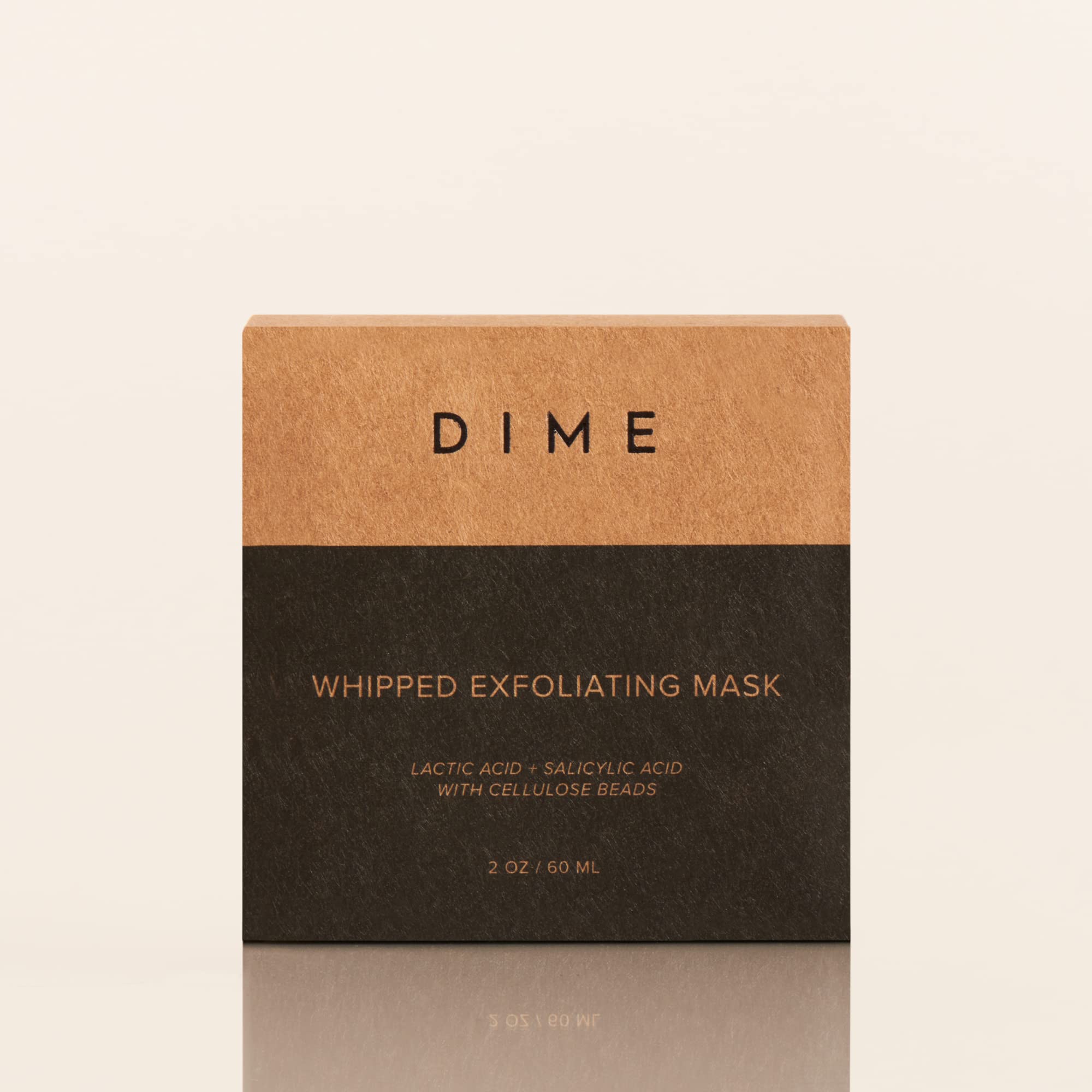 DIME Beauty Whipped Exfoliating Mask sustainable packaging reflects clean beauty values