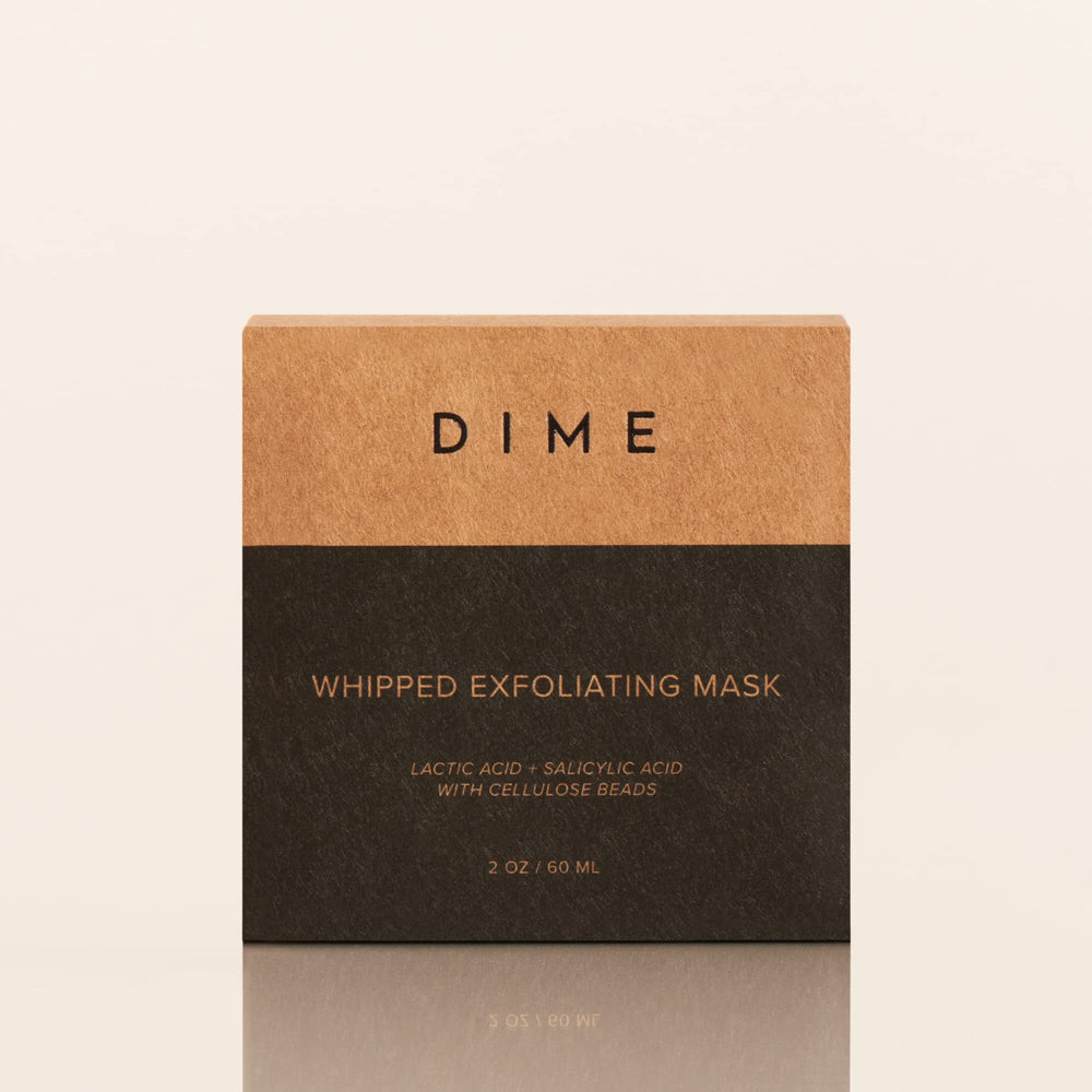 DIME Beauty Whipped Exfoliating Mask sustainable packaging reflects clean beauty values