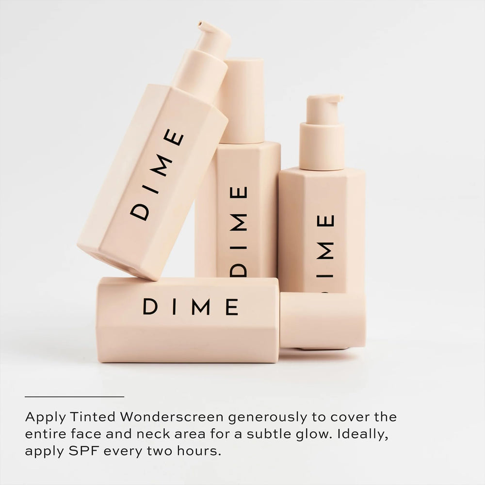 DIME Beauty Wonderscreen under makeup blend demonstrates seamless base