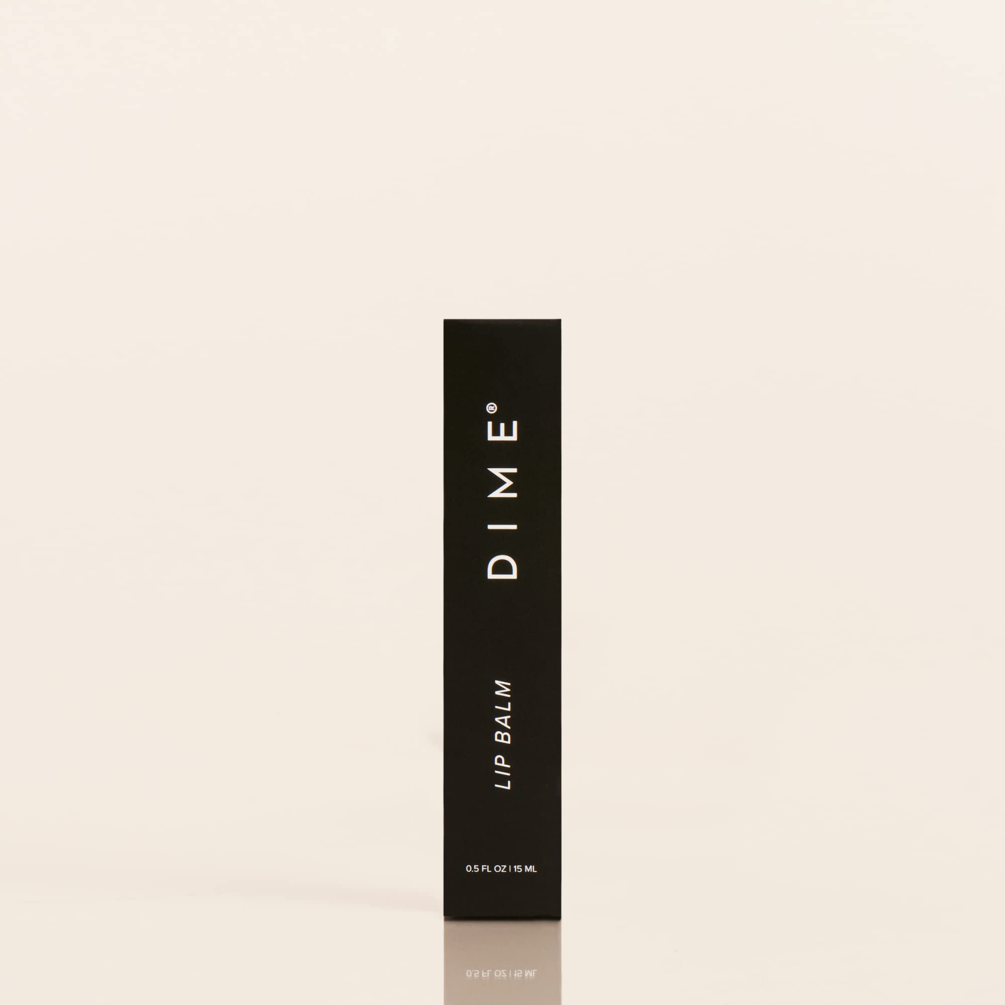DIME Lip Balm vegan and cruelty-free badge signals ethical lip care.