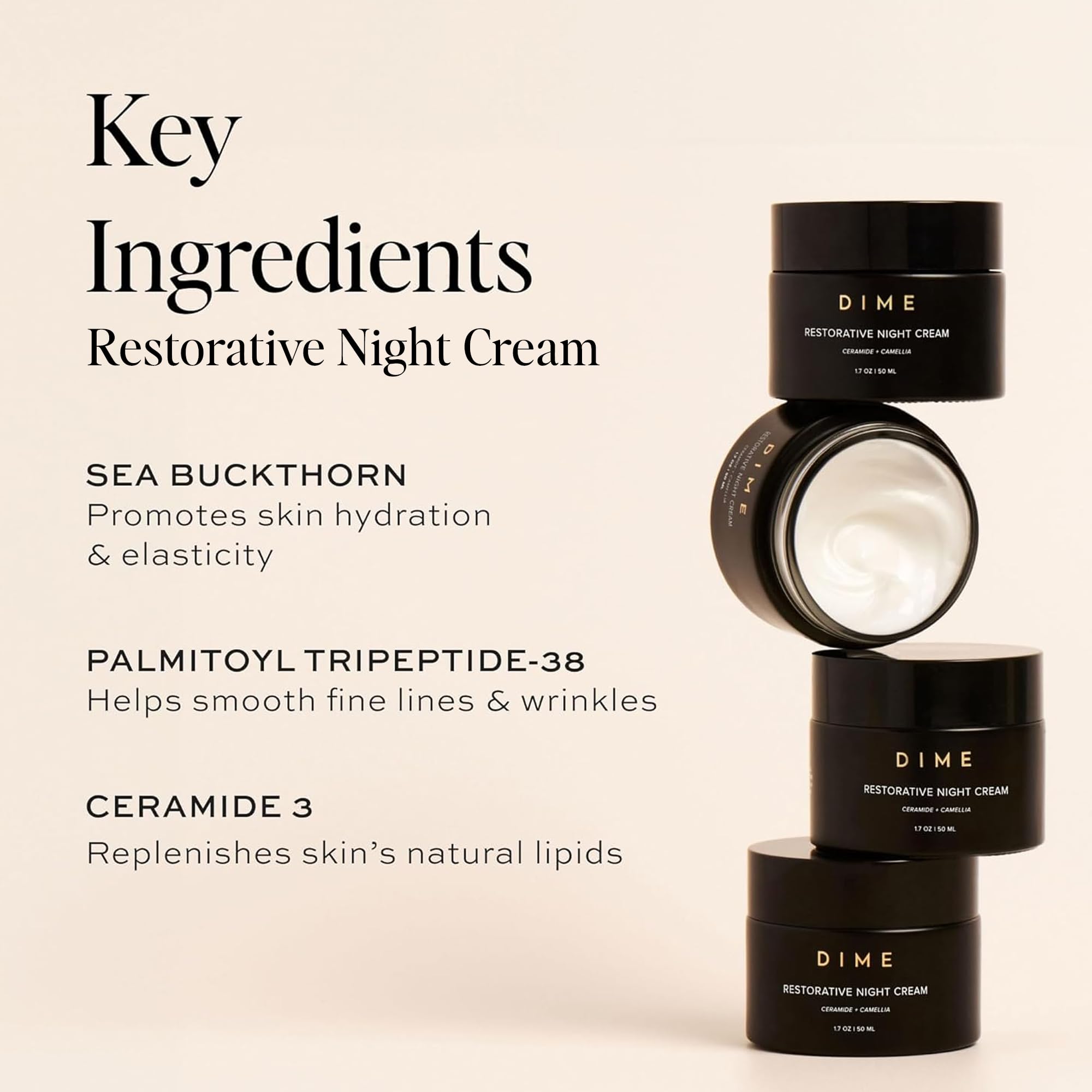 DIME Beauty Moisture Set 50 ml each packaging displays compact travel-friendly size.