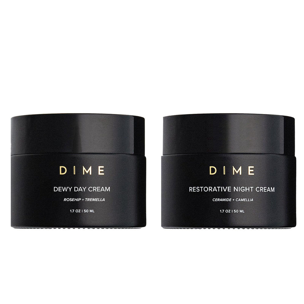 DIME Beauty Moisture Set Dewy Day Cream bottle delivers daily hydration for supple skin.