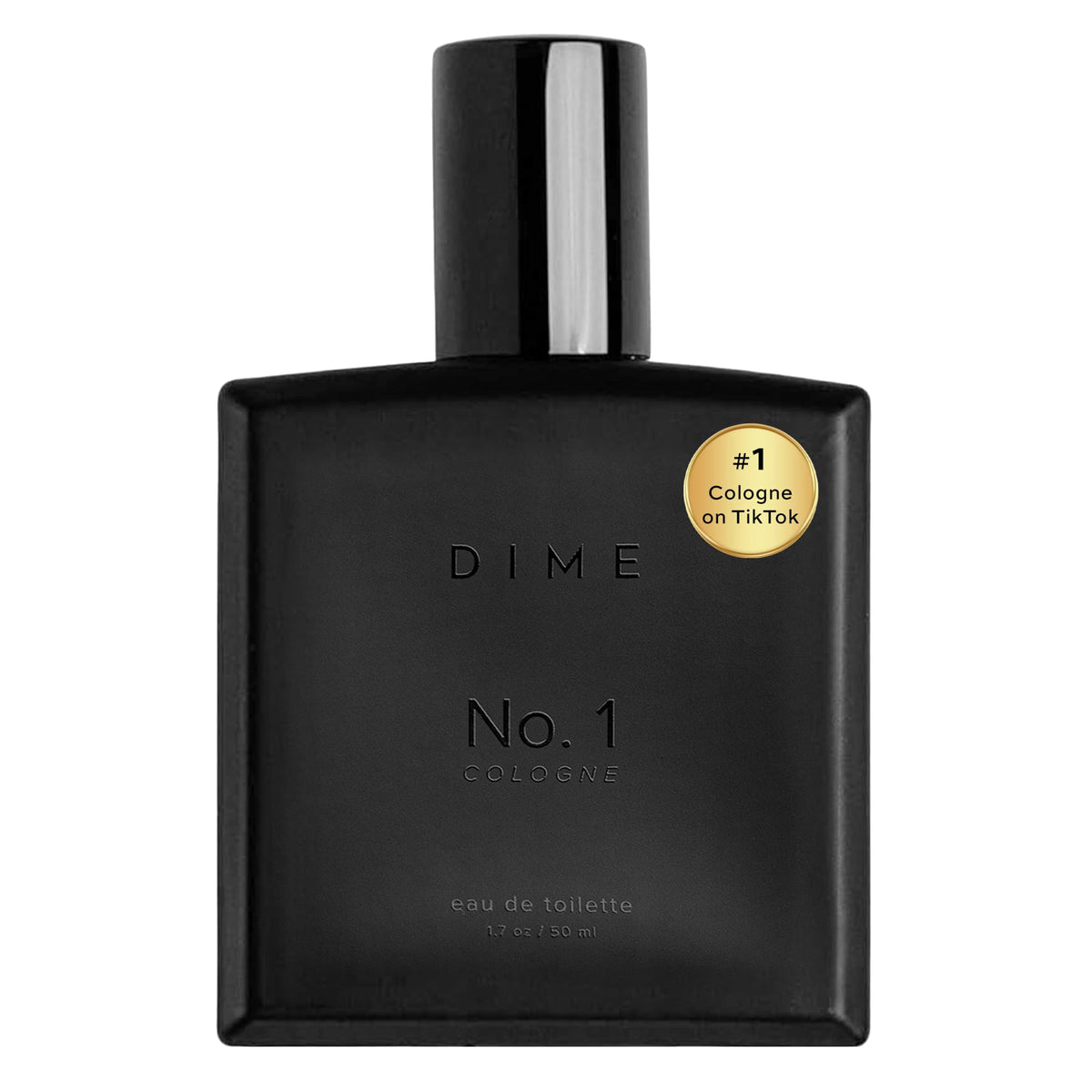 DIME No. 1 Cologne bottle front shows bold, lasting scent for daily confidence.
