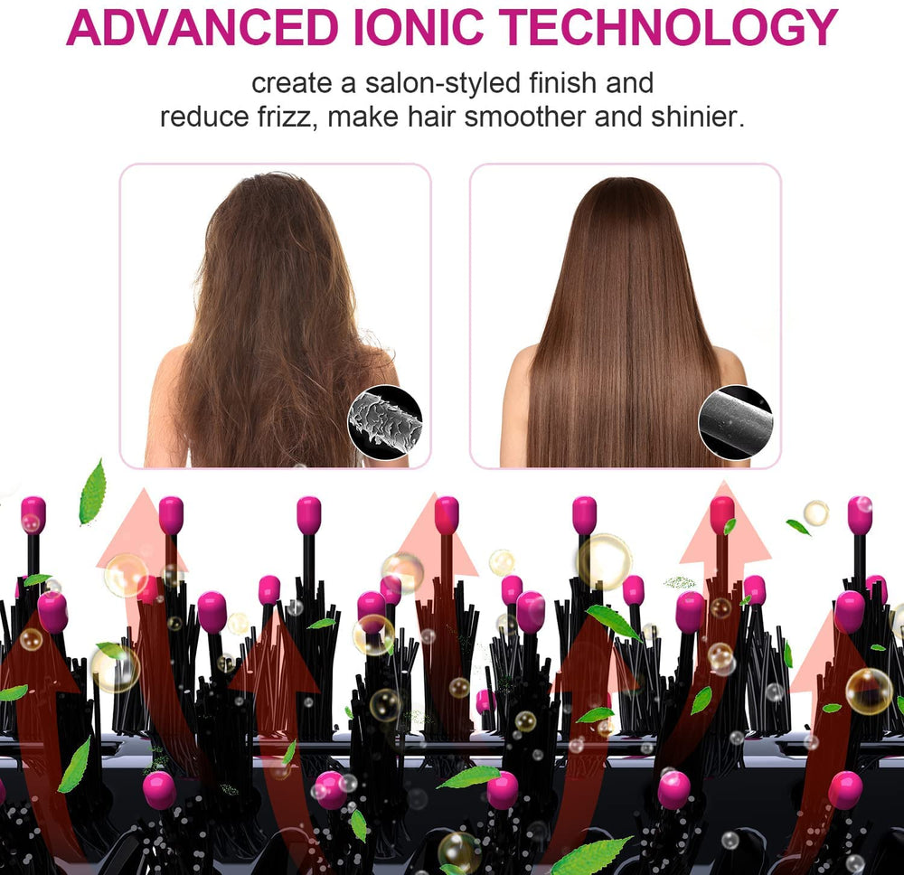 Dimecano hair dryer brush offers three heat settings and a cool option