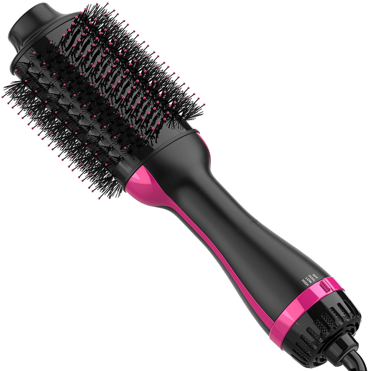 Dimecano hair dryer brush oval body smoothing for sleek looks