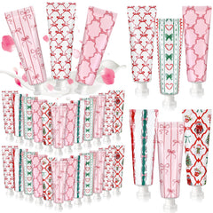 Dimsile pink bow hand cream cake scent in travel-size tube for smooth hands