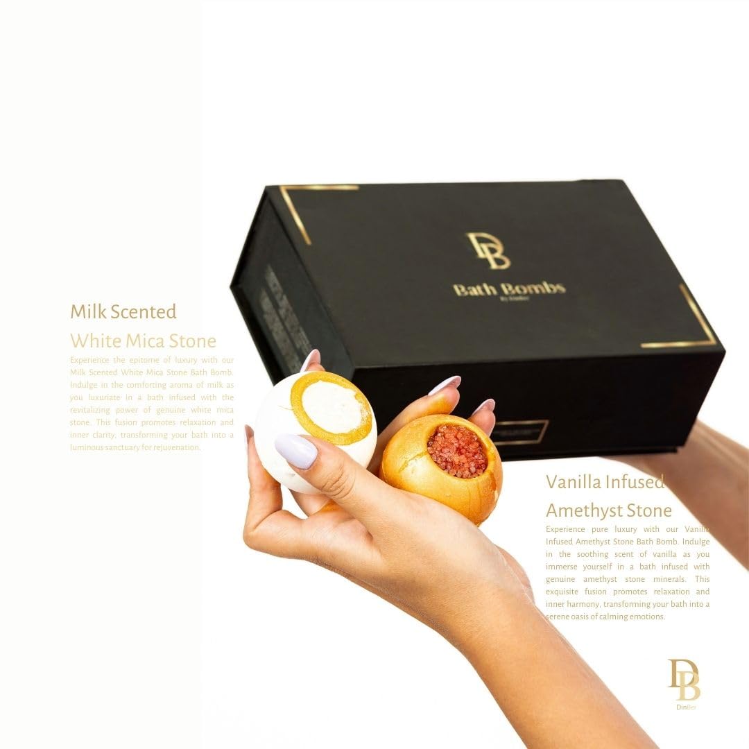 DinBer individually wrapped bath bombs maintain freshness for gifting or sharing