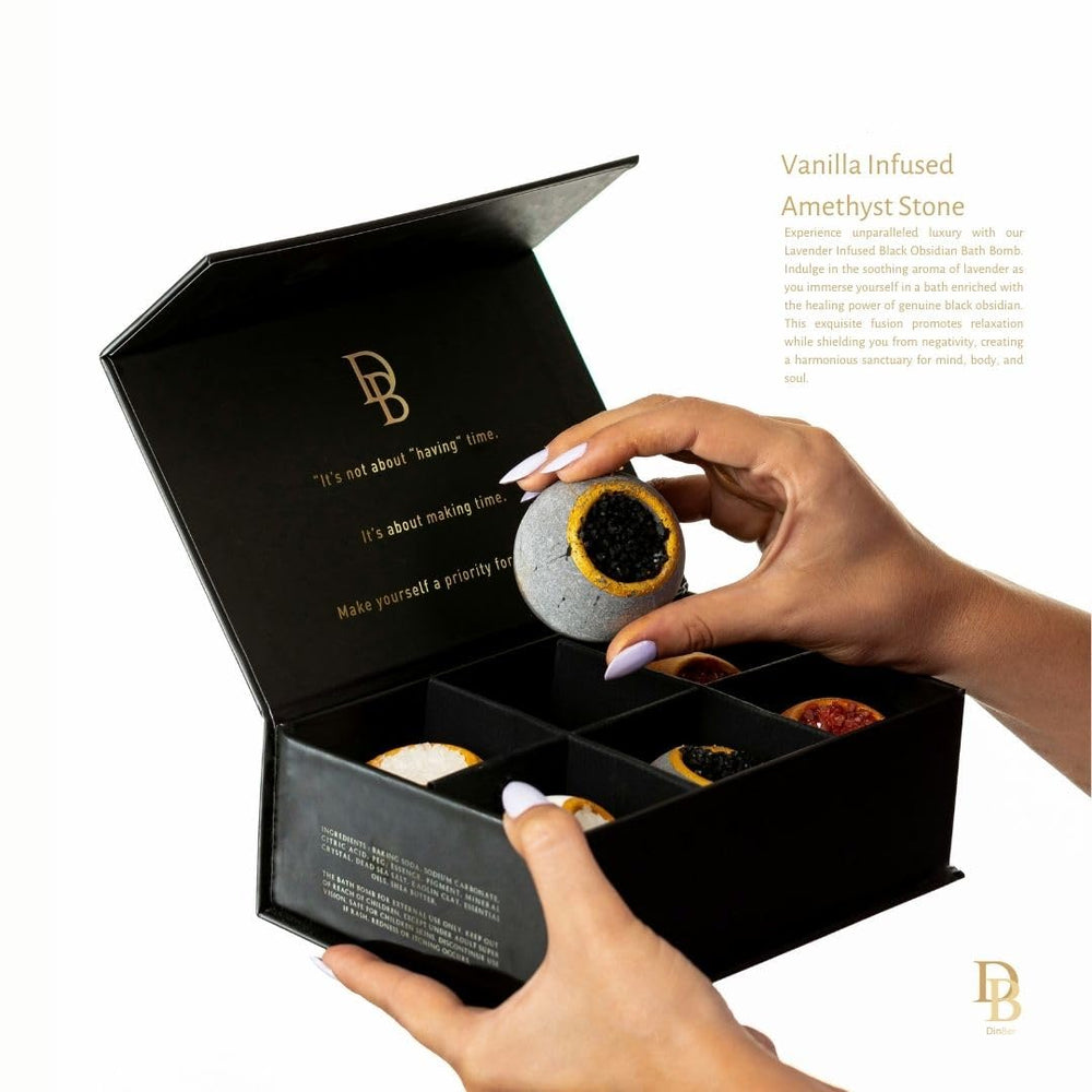 DinBer bath bombs create spa-like moments at home with natural scents