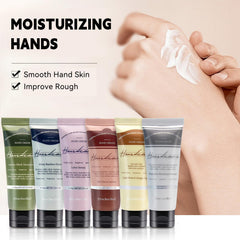 DincherBel misty-bamboo-forest hand cream bottle refreshes dry skin in cool weather