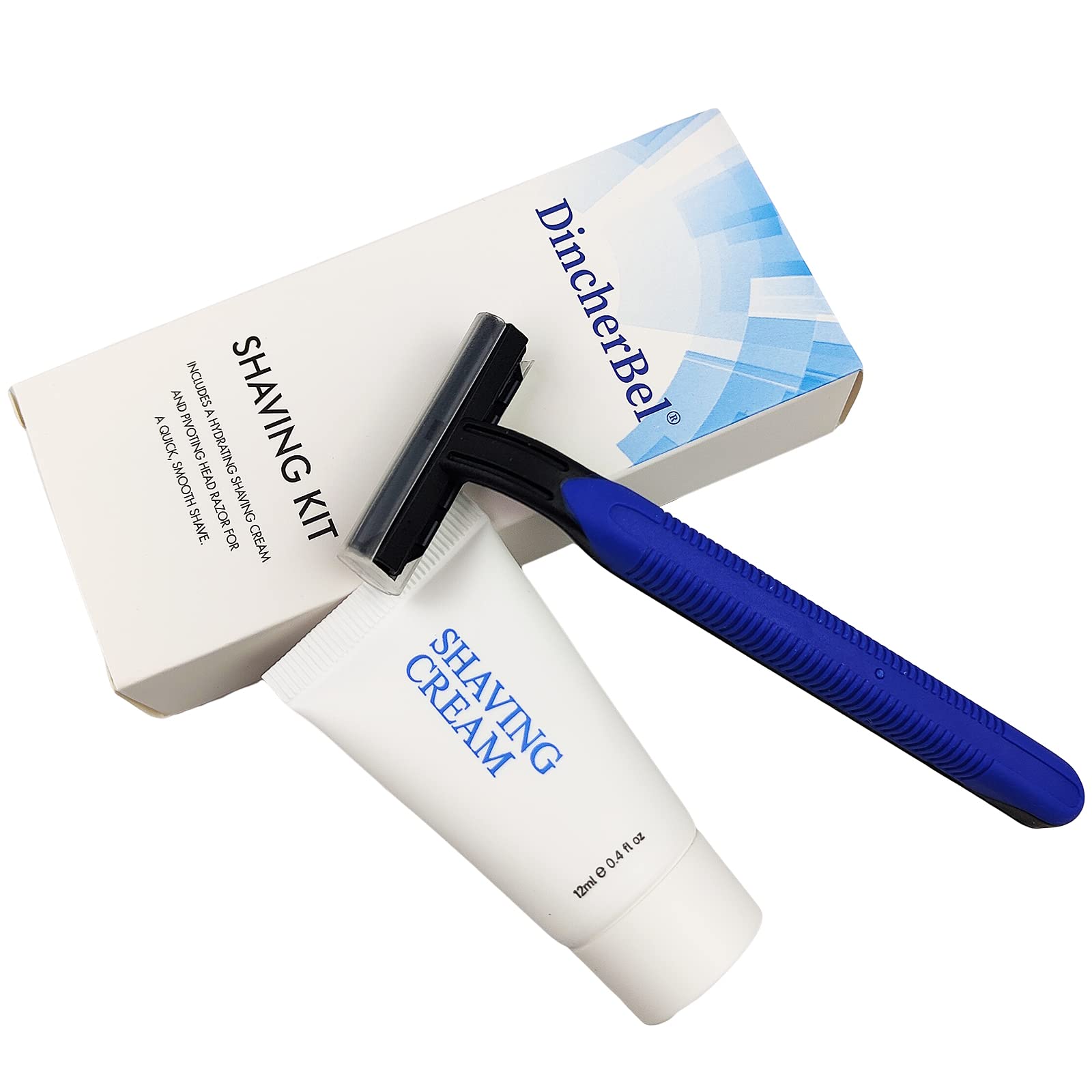 DincherBel shaving cream 12g for quick, smooth shaves on trips.