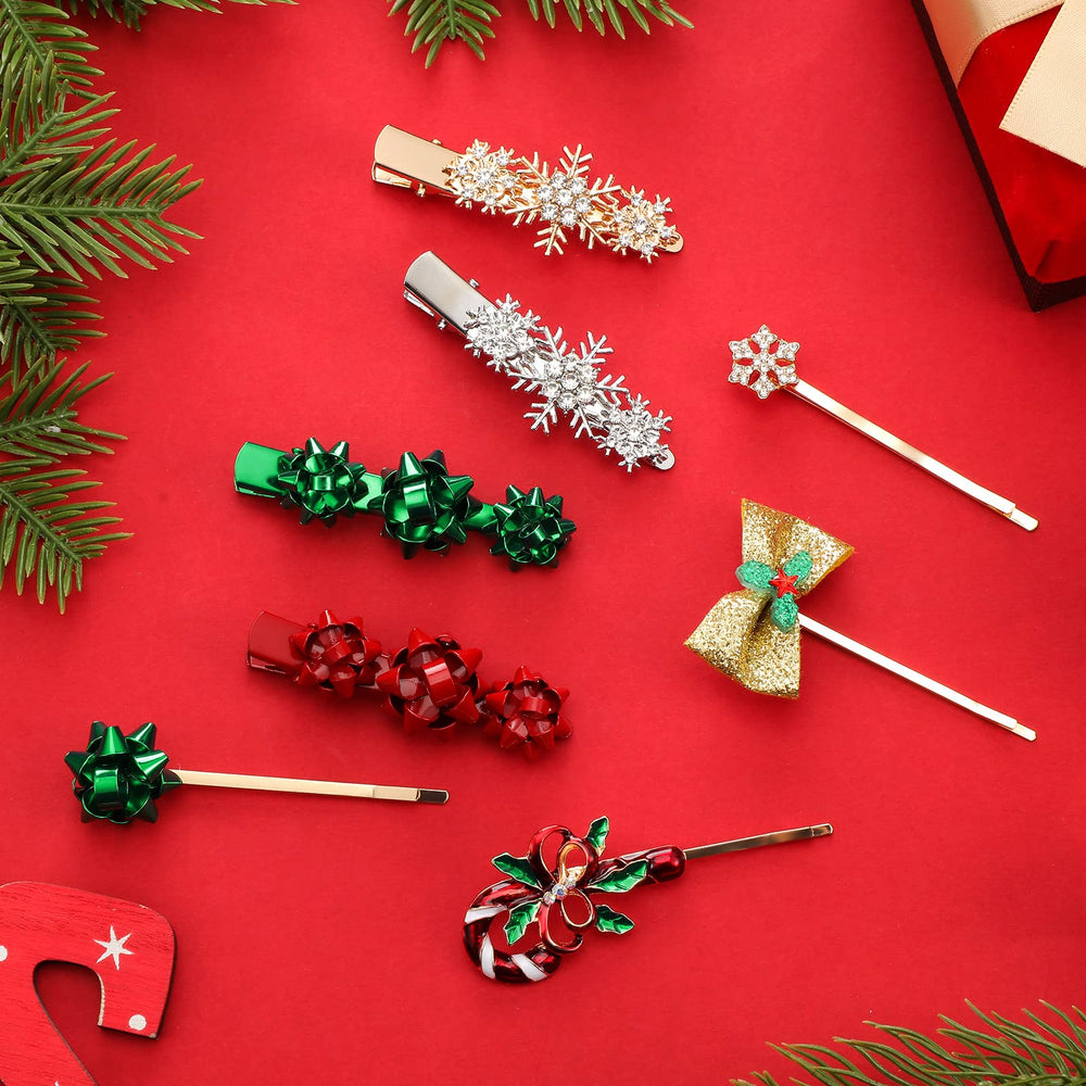 Dingion Christmas bow hair clip offers cute, versatile styling for daily wear.