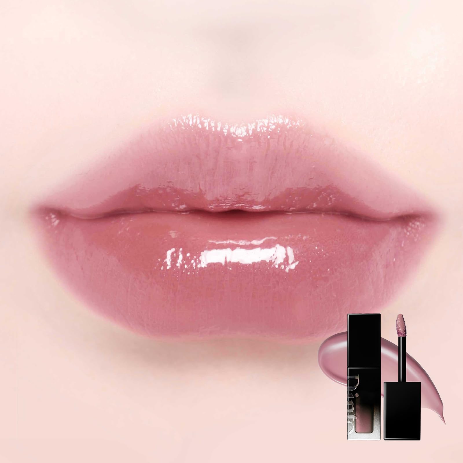 DINTO Blur-Glowy Lip Tint angled applicator enables precise lines.