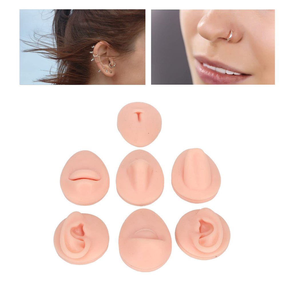 Dioche soft silicone model belly-button for navel piercing practice and display.