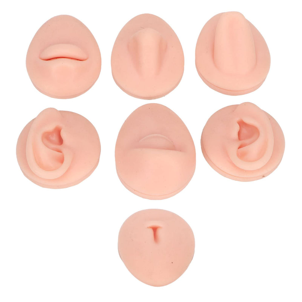 Dioche soft silicone model jewelry-display for showcasing piercing jewelry.