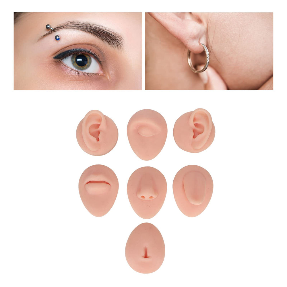 Dioche soft silicone model mouth-tongue for lip and tongue piercing practice.