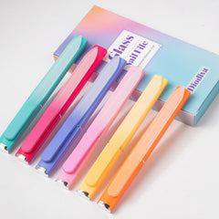 Diodiva glass nail file blue crystal for efficient filing and reduced snagging.