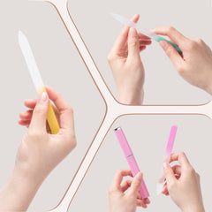 Diodiva cyan crystal nail file for comfortable, fast manicures on the go.