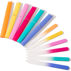 Diodiva glass nail file pink crystal for precise shaping and smooth edges.