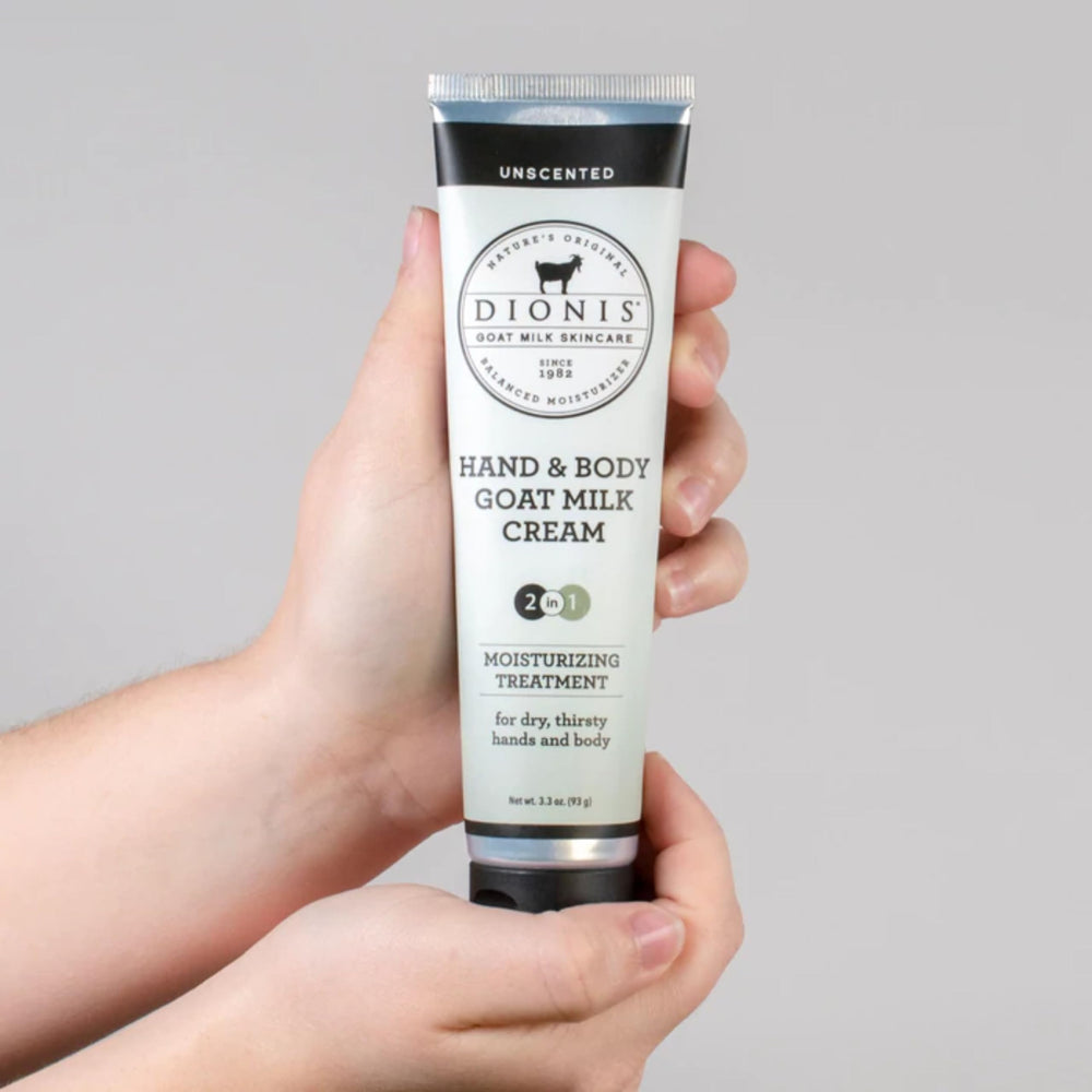 Dionis fragrance-free label signals sensitivity-friendly skincare options.