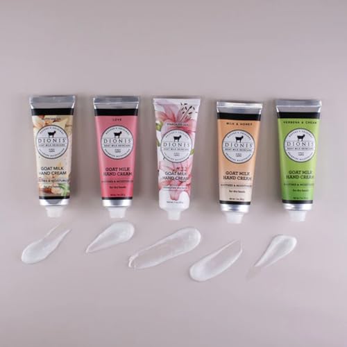 Dionis gift box label closeup showing premium packaging and variety.