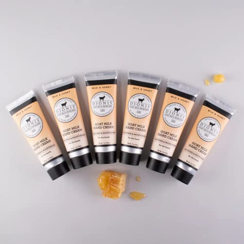 Dionis hand cream on dry-skin scene suggesting daily moisturizing routine.
