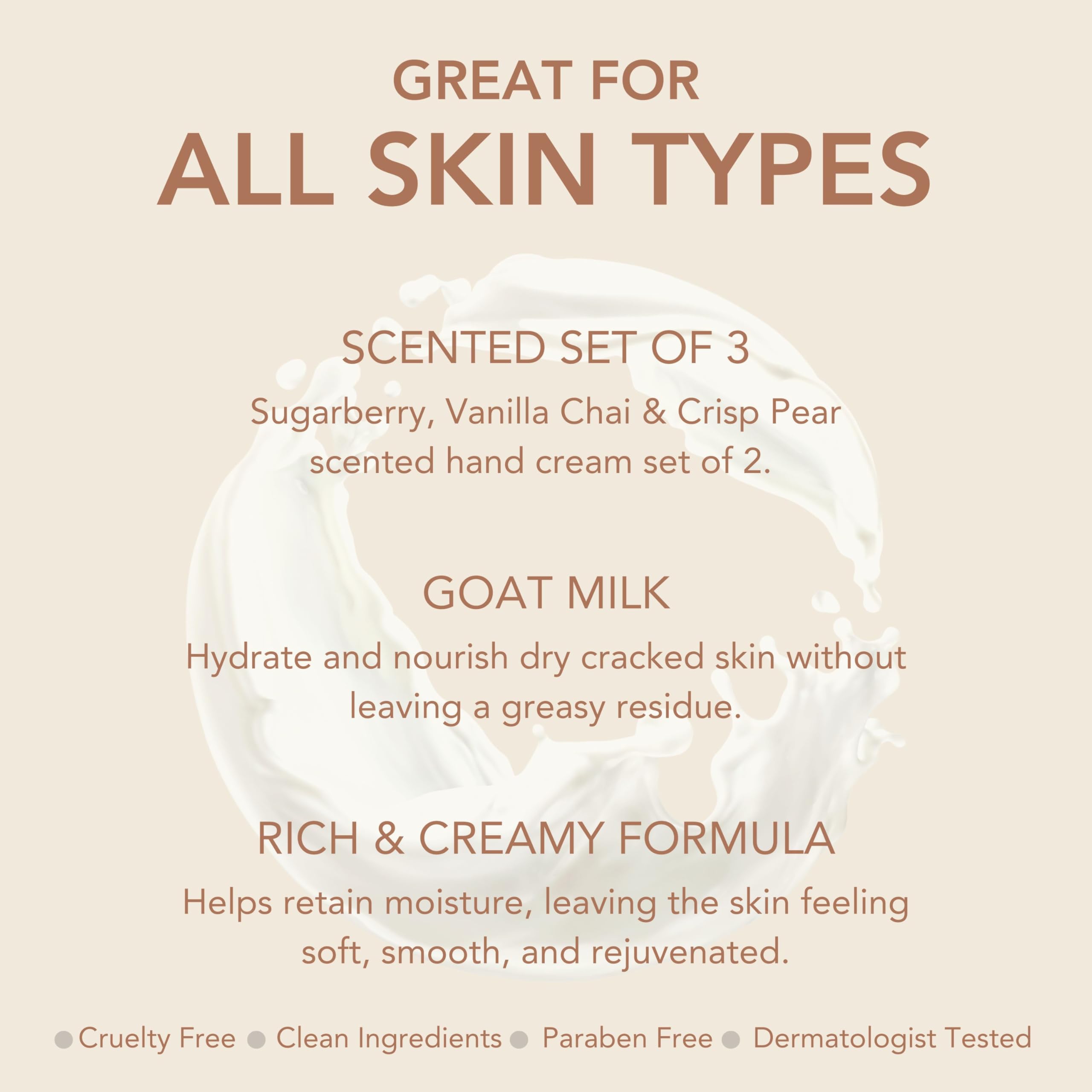 Dionis Goat Milk Hand Cream gift-set collection photo illustrates assorted scents for self-care or gifting.