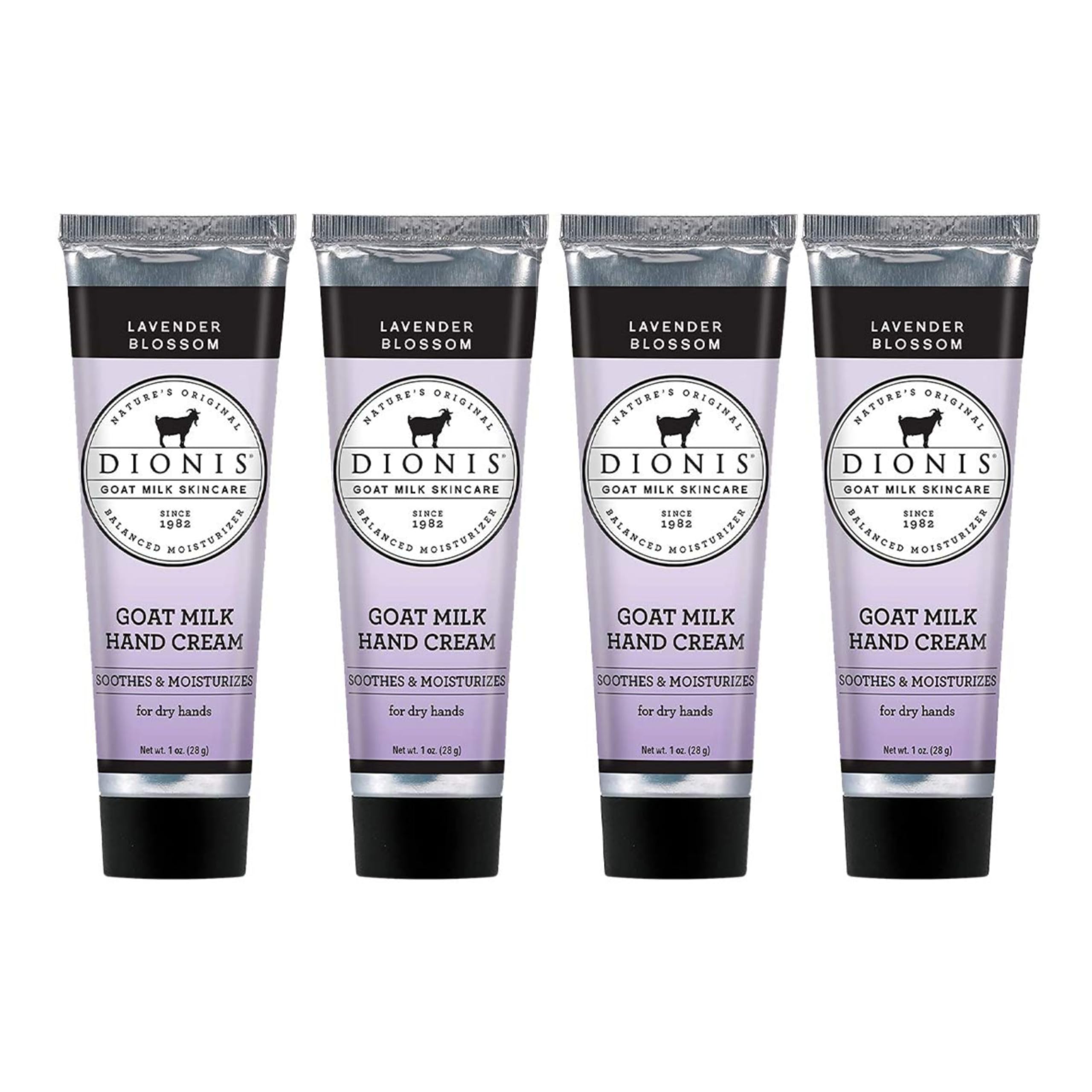Dionis Goat Milk Hand Cream Lavender Blossom Travel Set hydrates on the go.