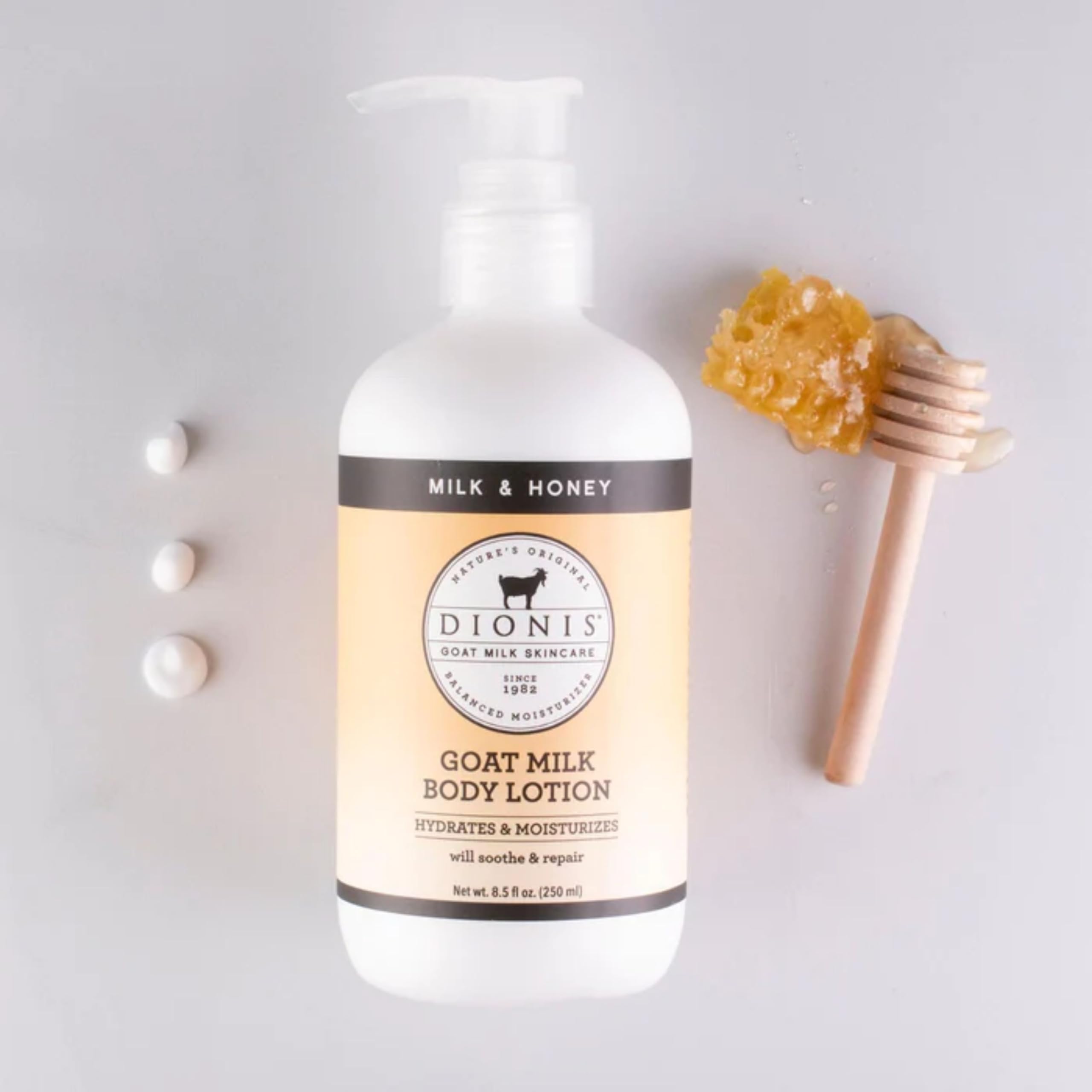 Dionis Goat Milk Hydrating Lotion ingredients—goat milk nutrition and skin-friendly balance