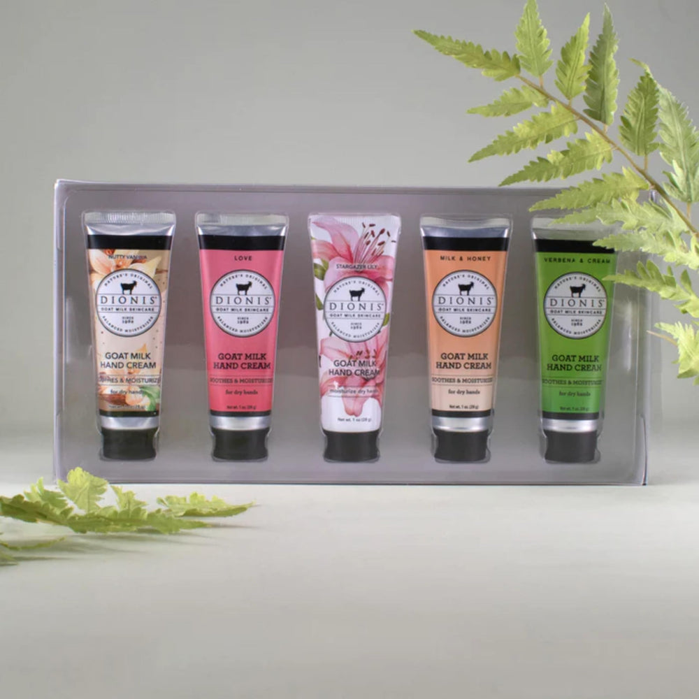 Dionis Love hand cream provides soft hydration for busy hands.