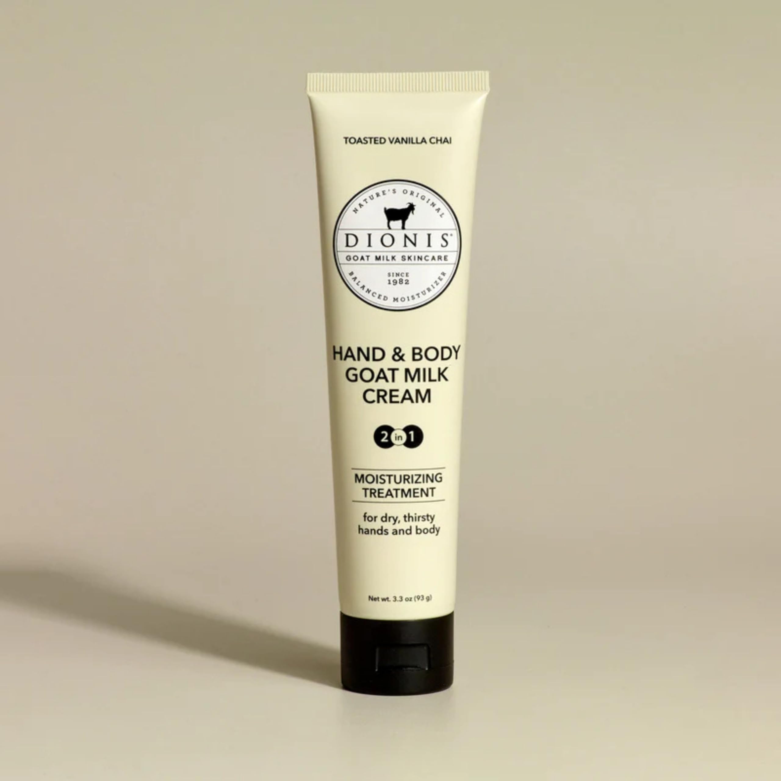 Dionis Vanilla Chai swatch on skin suggests comforting aroma.