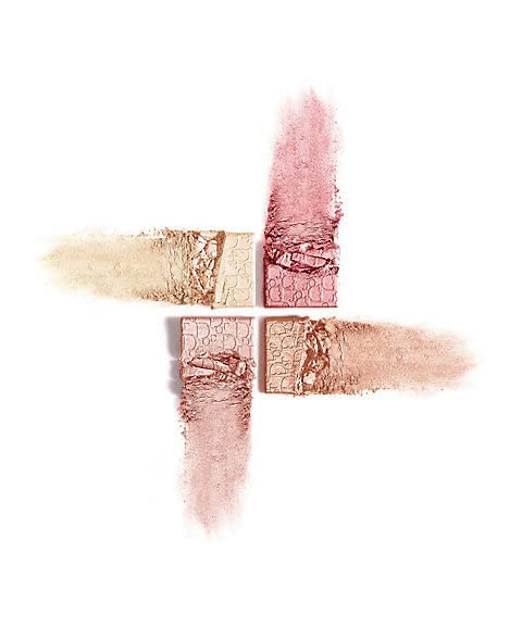 Dior Backstage Glow Face Palette Rose Gold with pearlescent pigments for versatile glow.