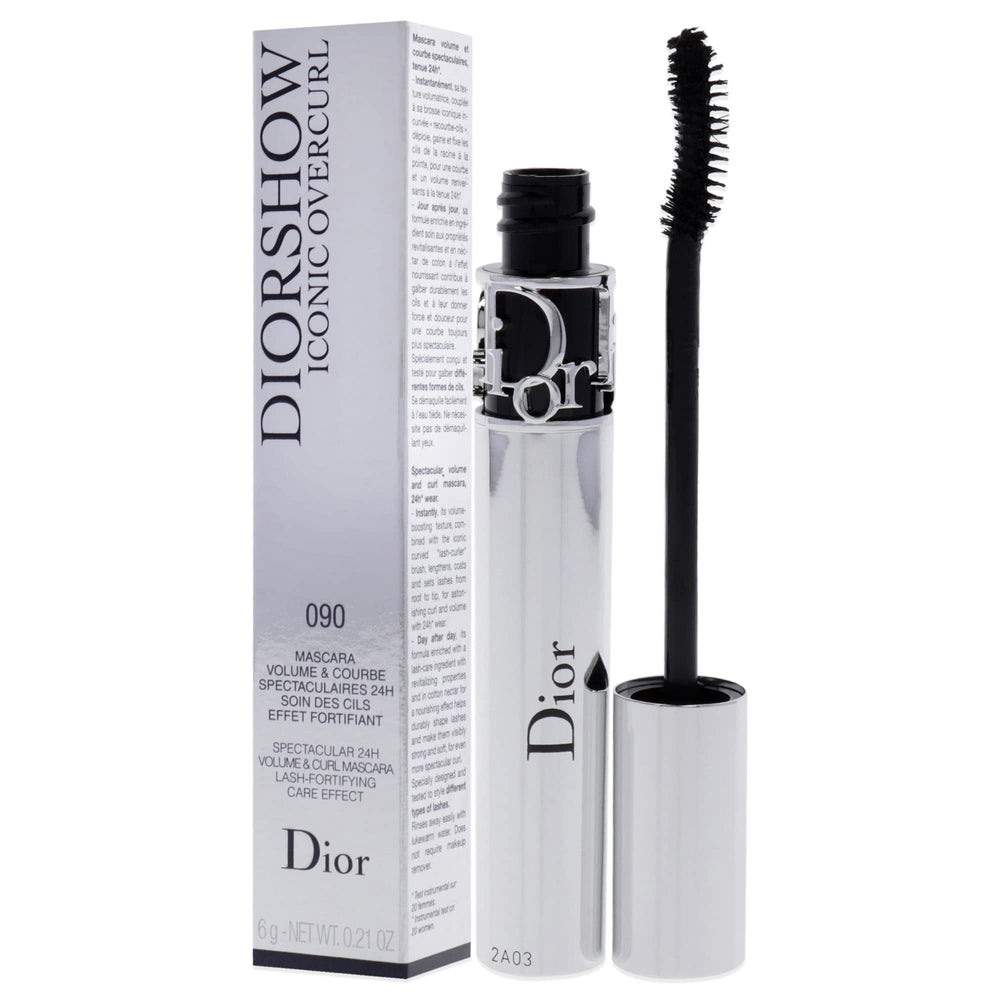 Dior Diorshow Iconic Overcurl contains cotton nectar for stronger, shinier lashes.