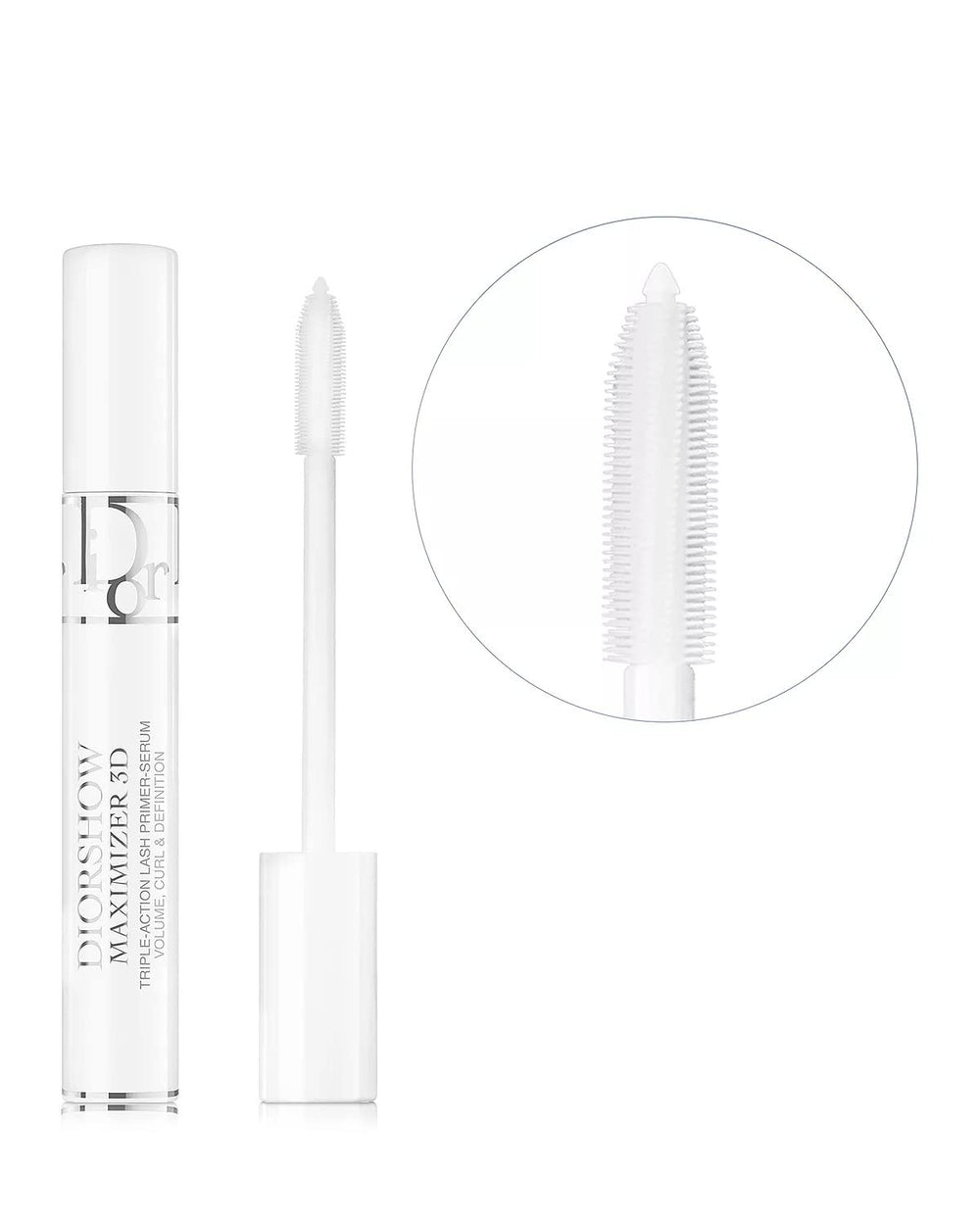 Dior Diorshow Maximizer air-pumped texture coats lashes with a dense, airy film.